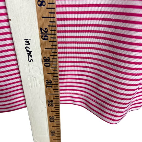 Nike Dri Fit Pink Striped Polo Golf Shirt Men's Size XXL - Picture 7 of 7